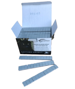 CONTRAPPESO ADESIVO FE RIB. GR 5x12 Vern.Grigio:n.Carta pz.100