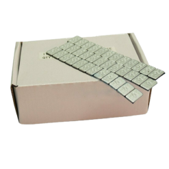 Contrappeso Adesivo FE Rib. GR 2,5x12 Vern.Grigio:n.Carta pz.100