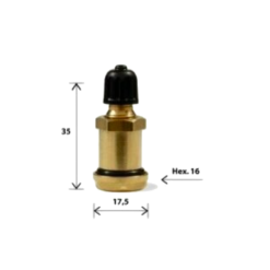 VALVOLA TBL OTTONE V2-04-1 DADO ALTO