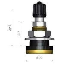 VALVOLA TBL TRATTORE IN OTTONE corta